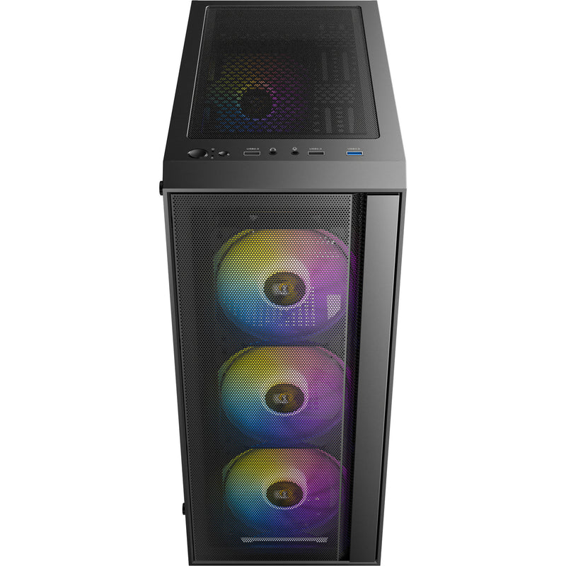 Load image into Gallery viewer, Antec ax65 argb midi tower behuizing (zwart | 3x usb-a | tempered glass)