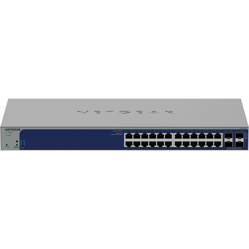 Load image into Gallery viewer, Netgear 24-poorts gigabit smart switch met 4 sfp+ poorten (grijs, 10 gb)