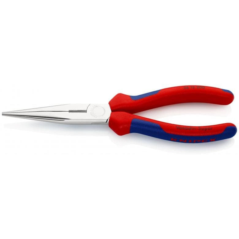 Load image into Gallery viewer, Knipex platspitse tang met zijsnijder 200mm grijptang (rood blauw)