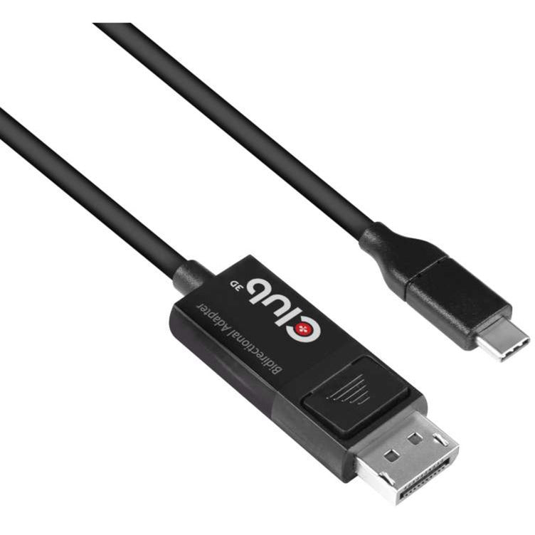 Chargez l'image dans la visionneuse de la galerie, Club 3d usb-c naar displayport 1.4 kabel (zwart, 1,8 meter)