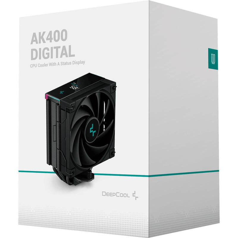 Afbeelding laden in galerijviewer, Deepcool ak400 digital rgb cpu-koeler (zwart, 4-pins pwm fan-connector)