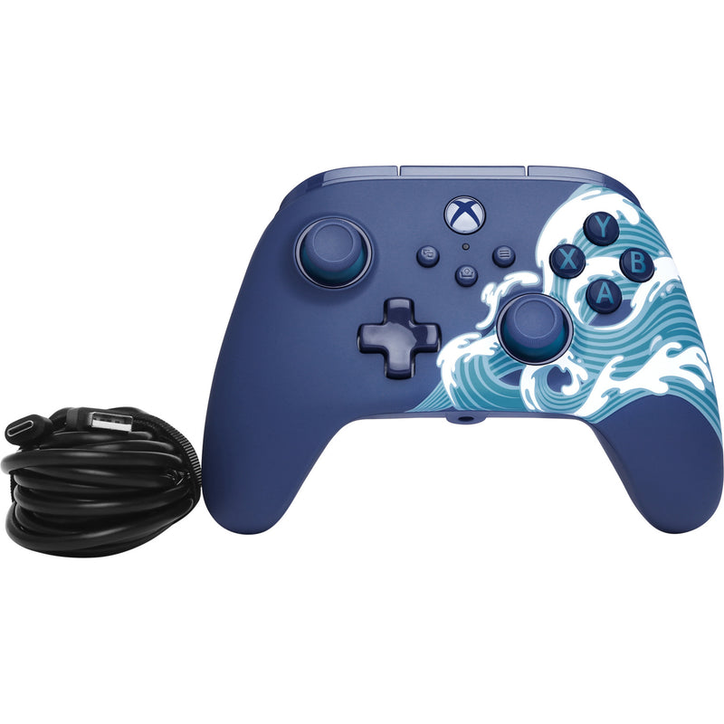 Afbeelding laden in galerijviewer, Powera advantage controller met kabel voor de xbox series x|s - watergolf (azuurblauw, xbox series x|s, xbox one, pc)