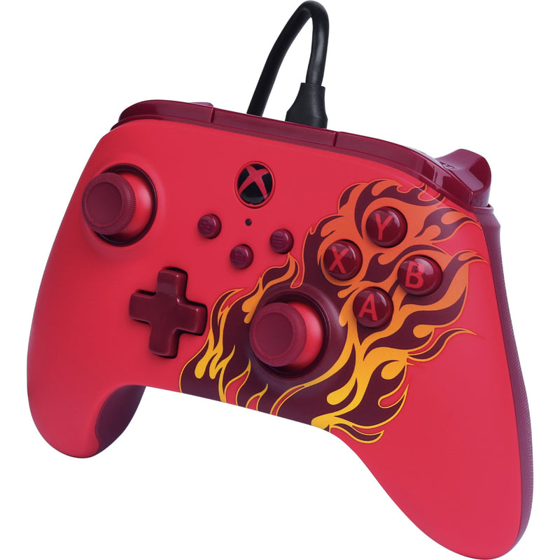 Chargez l'image dans la visionneuse de la galerie, Powera advantage controller met kabel voor de xbox series x|s - rood vuur (rood, xbox series x|s, xbox one, pc)