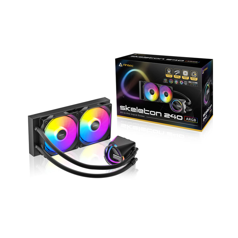 Load image into Gallery viewer, Antec skeleton 240 argb waterkoeling (zwart)