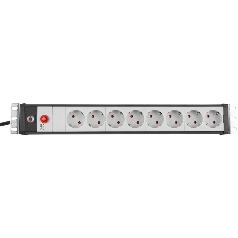 Load image into Gallery viewer, Brennenstuhl premium-line 19 stekkerdoos 8-voudig stekkerdoos (zwart lichtgrijs, 3 meter)