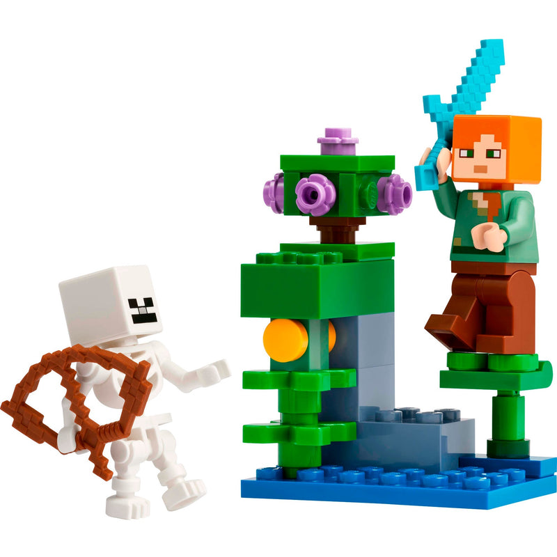 Load image into Gallery viewer, Lego minecraft - duel bij de weelderige grot constructiespeelgoed (30705)