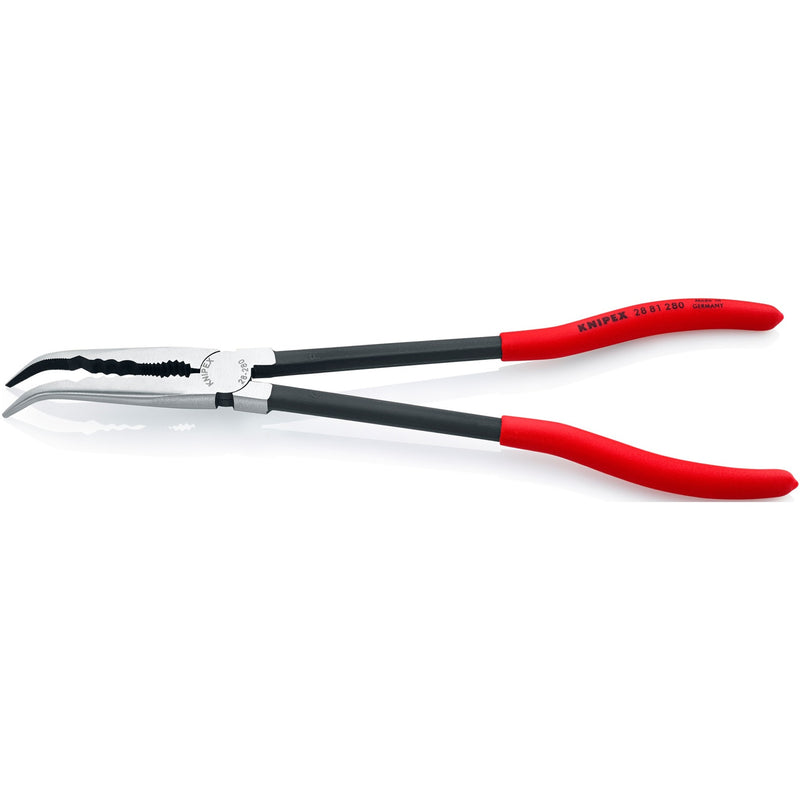 Load image into Gallery viewer, Knipex montagetang gebogen 2881280 grijptang (rood zwart)