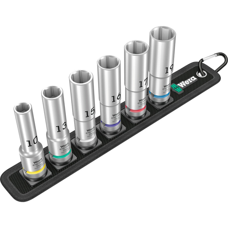 Load image into Gallery viewer, Wera belt c deep 1 doppenset, 1 2 dopsleutel (zwart, 6-delig)