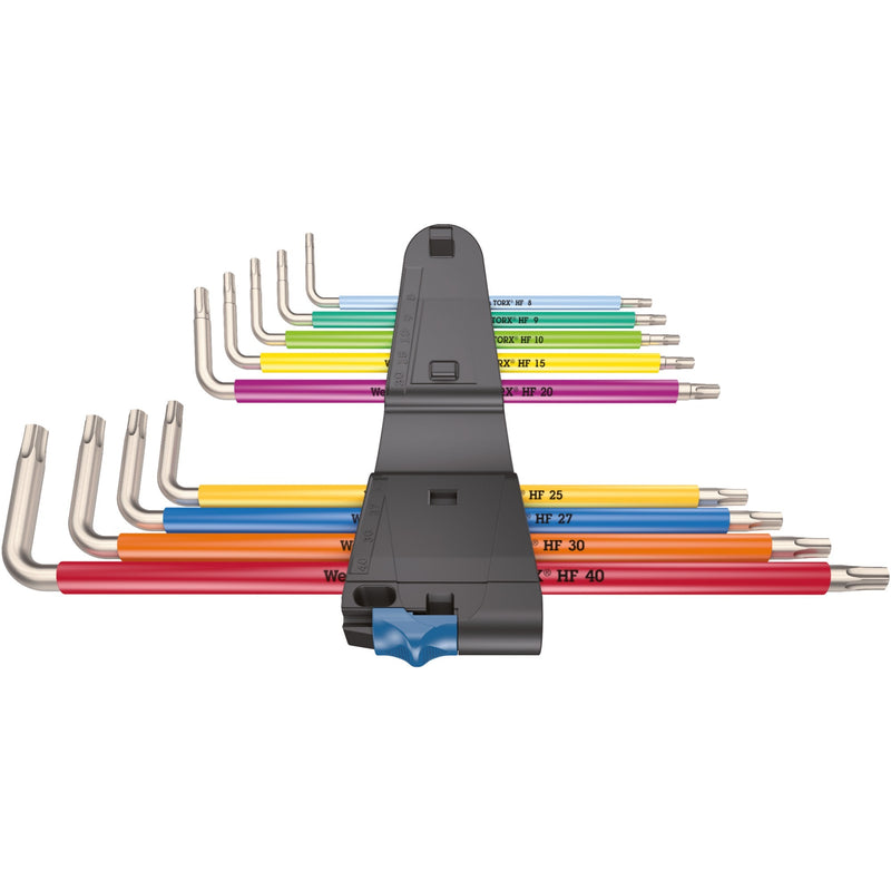 Afbeelding laden in galerijviewer, Wera inbussleutelset torx 3967 9 tx sxl multicolour hf stainless 1 (9-delig, torx t8 tot t40)