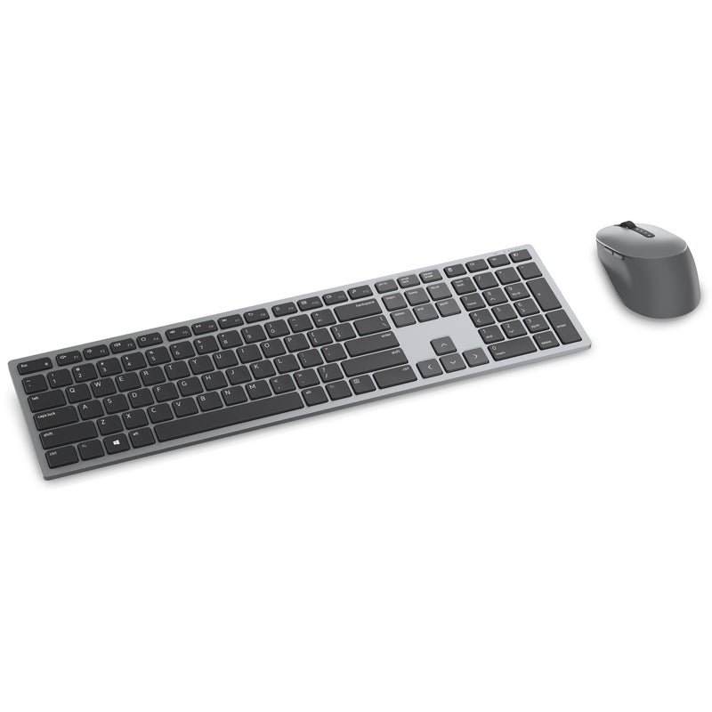 Afbeelding laden in galerijviewer, Dell premier multi-device draadloos toetsenbord en draadloze muis - km7321w desktopset (grijs, us lay-out (qwerty), 100%, bluetooth 5.0, dpi:1000 - 4000)