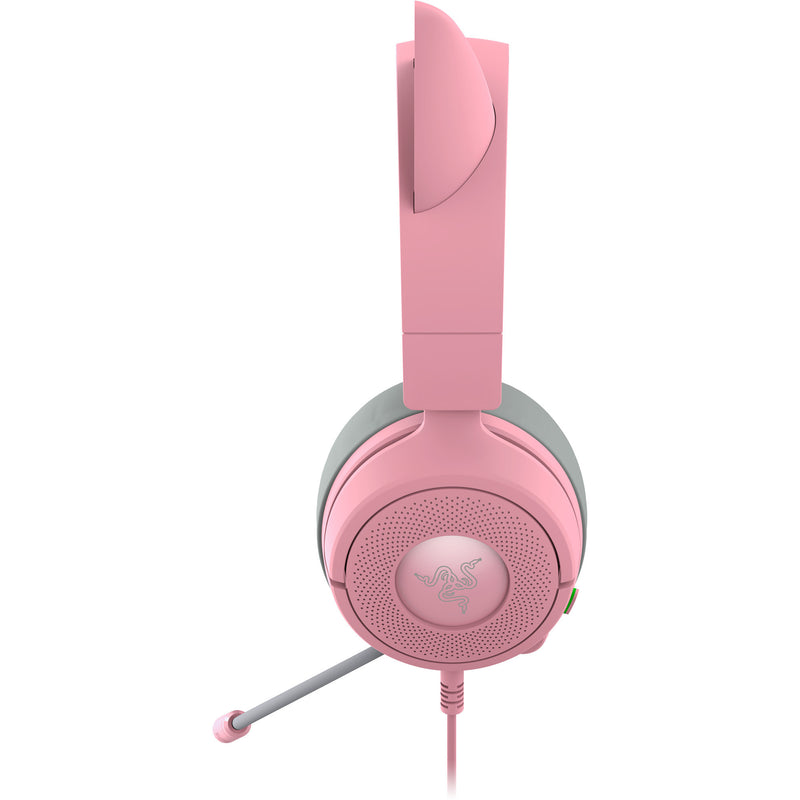 ギャラリービューアに画像をロードする, Razer kraken kitty v3 x quartz over-ear gaming headset (roze grijs)