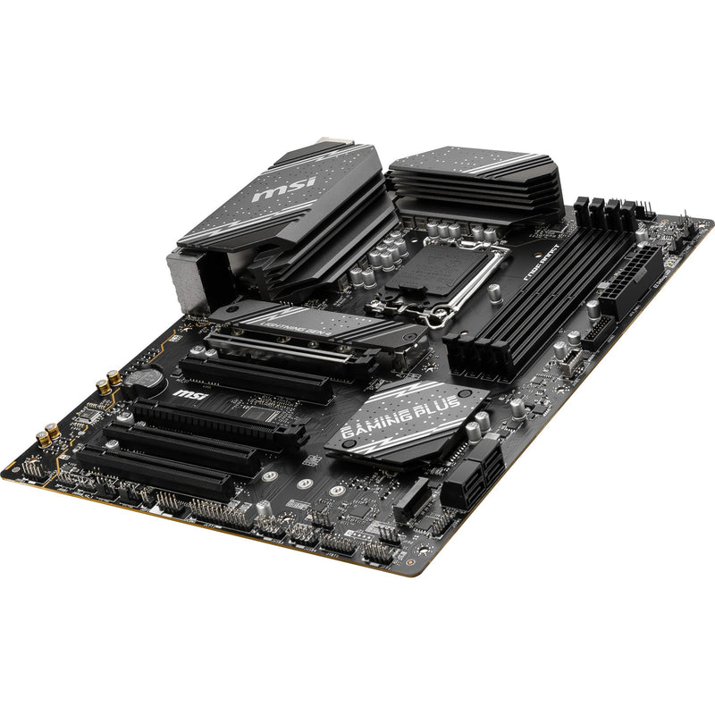 Load image into Gallery viewer, Msi b760 gaming plus wifi socket 1700 moederbord (grijs zwart, raid, 2.5gb-lan, wi-fi 6e, bt, sound, atx)