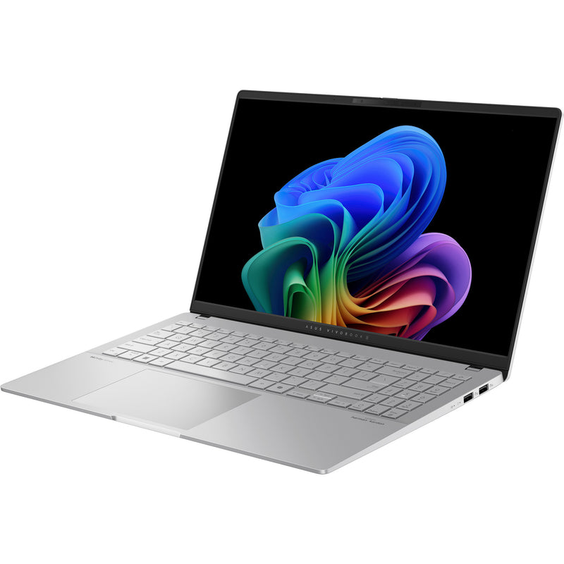 Afbeelding laden in galerijviewer, Asus vivobook s 15 oled s5507qa-ma006w 15.6 copilot+ pc laptop (zilver | snapdragon x elite x1e-78-100 | qualcomm adreno | 16 gb | 1 tb ssd | 120 hz)
