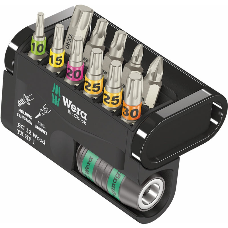 Load image into Gallery viewer, Wera bit-check 12 wood tx hf 1 bitset (12‑delig)