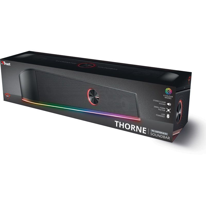 ギャラリービューアに画像をロードする, Trust gxt 619 thorne rgb illuminated soundbar (zwart, rgb led)