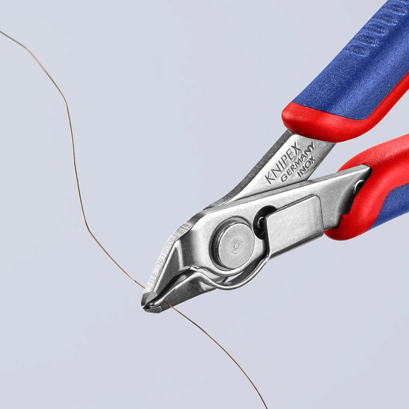 Load image into Gallery viewer, Knipex electronic super knips 78 13 125 elektronica-tang (rood blauw)