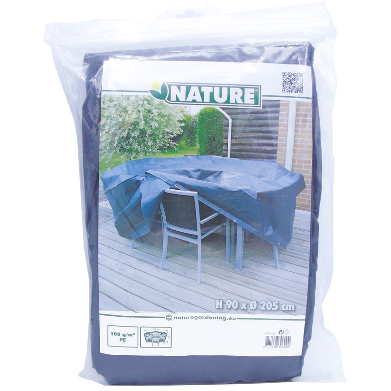 Load image into Gallery viewer, Nature tuinmeubelafdekhoes voor ronde tafel en stoelen afdekking (grijs, 6030600)