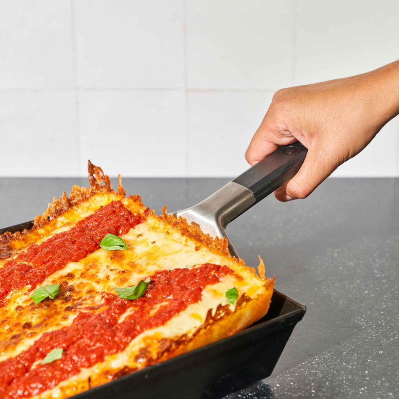 Load image into Gallery viewer, Ooni pan pizza spatel grillbestek (zilver zwart)