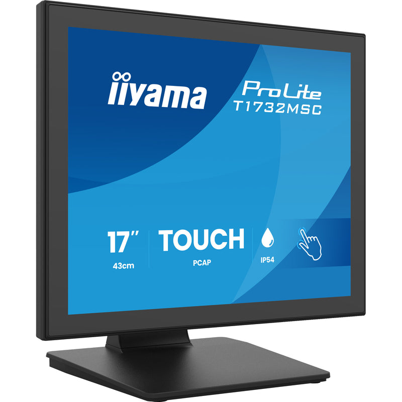 Laden Sie das Bild in Galerie -Viewer, Iiyama prolite t1732msc-b2s 17 touchscreen monitor (zwart, vga, hdmi, displayport, audio, touchscreen)