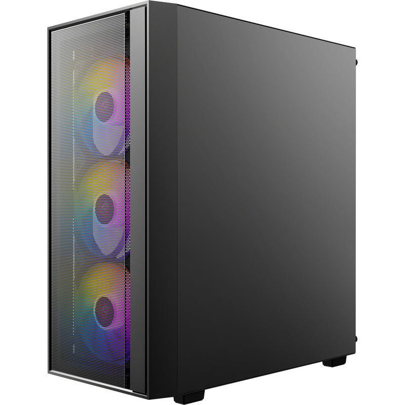 Load image into Gallery viewer, Antec ax65 argb midi tower behuizing (zwart | 3x usb-a | tempered glass)