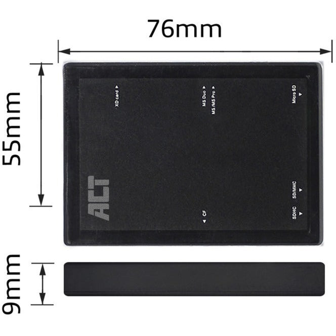 Afbeelding laden in galerijviewer, Act connectivity externe usb 3.2 gen1 (usb 3.0) kaartlezer (zwart)