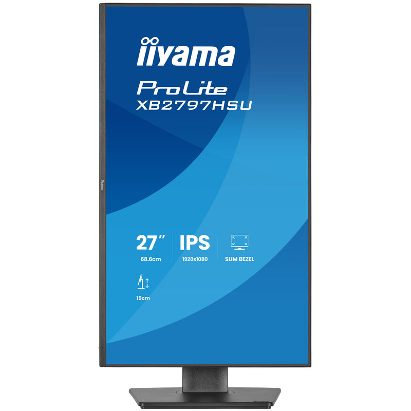 Load image into Gallery viewer, Iiyama prolite xb2797hsu-b1 27 monitor (zwart, 120 hz, hdmi, displayport, usb-c, audio)