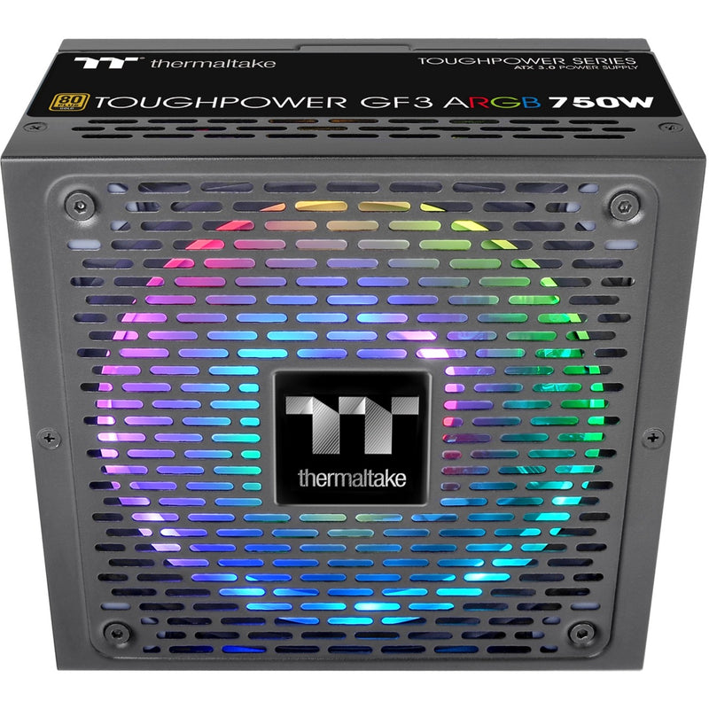 Load image into Gallery viewer, Thermaltake toughpower gf3 argb gen 5 eu modulaire 750 watt voeding (zwart, 4x pcie)