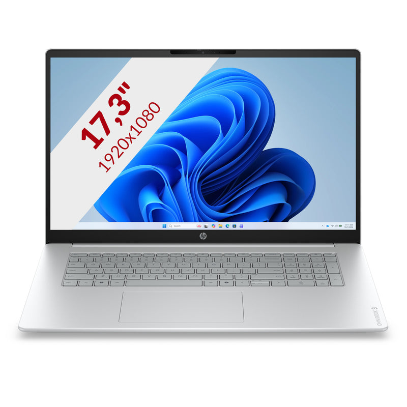 Afbeelding laden in galerijviewer, Hp omnibook 3 laptop 17-dp0050ndx (e10ksea) 17.3 laptop (grijs zilver | ryzen 5 7520u | radeon 610m | 8 gb | 512 gb ssd)