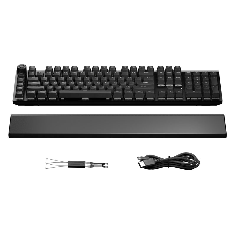 Afbeelding laden in galerijviewer, Be quiet! light mount silent linear rgb mechanisch gaming toetsenbord (zwart, us lay-out (qwerty), silent linear, 100%, argb, pbt double-shot keycaps)