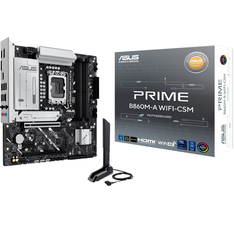 Load image into Gallery viewer, Asus prime b860m-a wifi socket 1851 moederbord (raid, 2.5 gb-lan, wi-fi 6e, bt, sound, µatx)