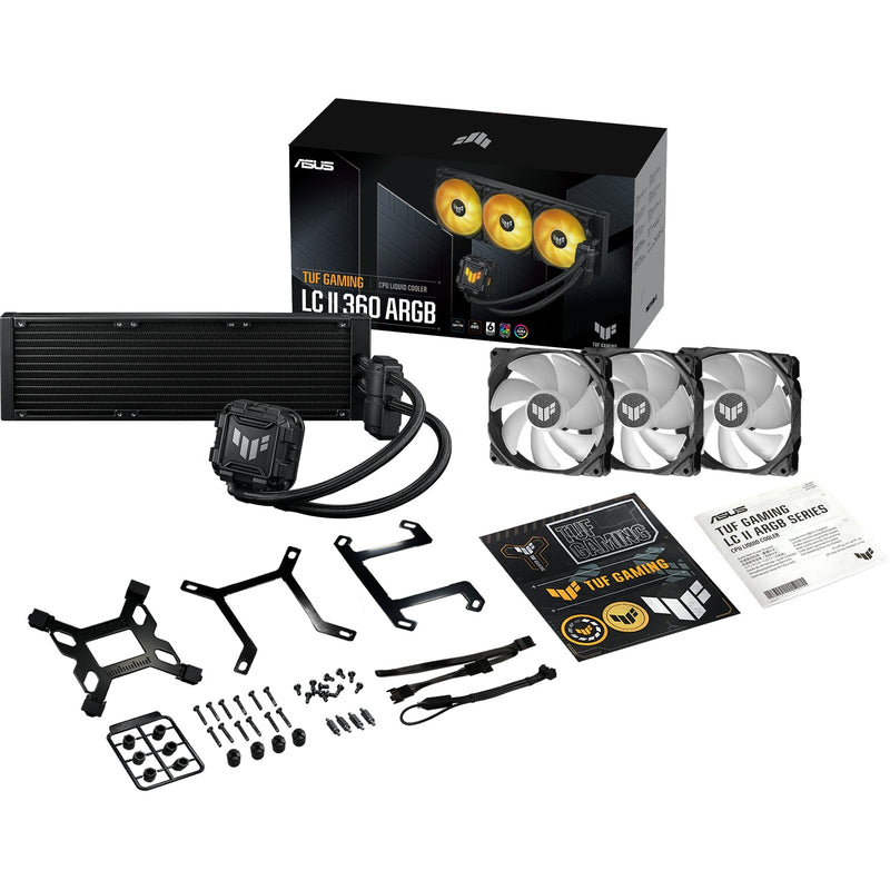 Laden Sie das Bild in Galerie -Viewer, Asus tuf gaming lc ii 360 argb waterkoeling (zwart, 4-pins pwm fan-connector)