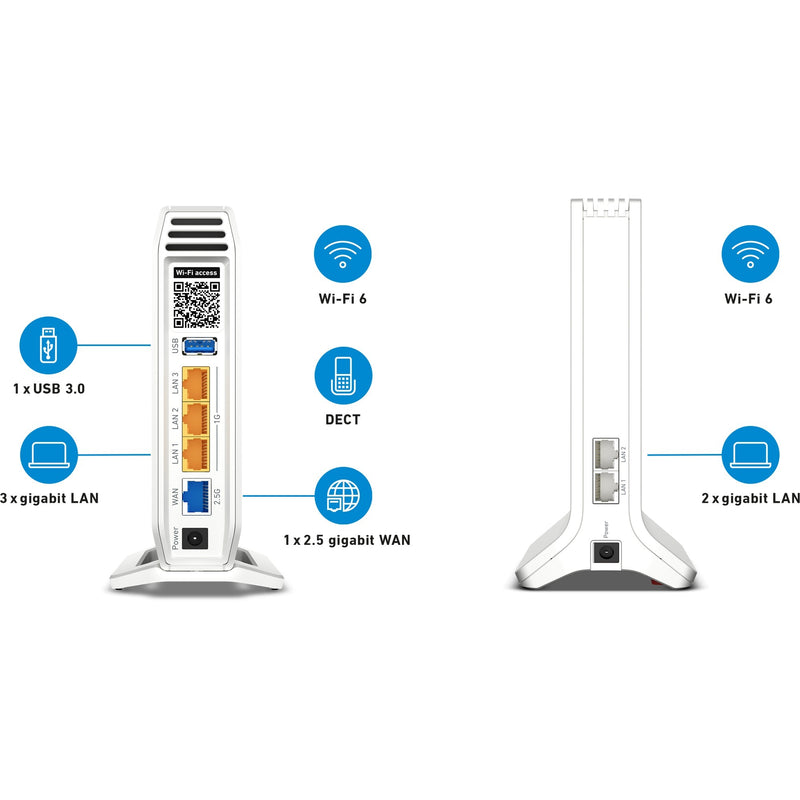 Load image into Gallery viewer, Fritz! mesh set 4060 + 3000 ax edition international mesh router (wit)