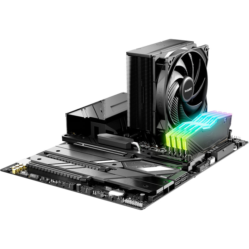 Load image into Gallery viewer, Be quiet! pure rock 3 black cpu-koeler (zwart, 4-pins pwm fan-connector)