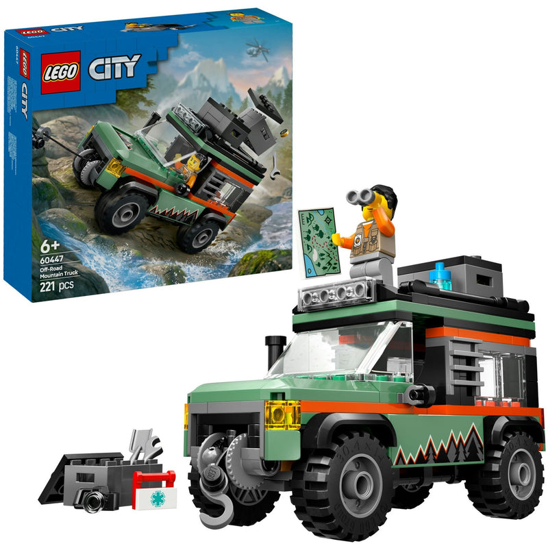 Load image into Gallery viewer, Lego city - 4x4 terreinwagen voor in de bergen constructiespeelgoed (60447)