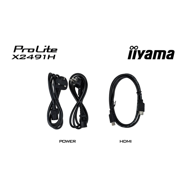 Load image into Gallery viewer, Iiyama prolite x2491h-b1 23.8 monitor (zwart, hdmi, displayport)