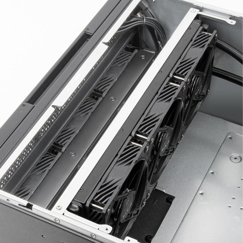 Load image into Gallery viewer, Silverstone rm52 server behuizing (zwart | 2x usb-a | 1x usb-c)