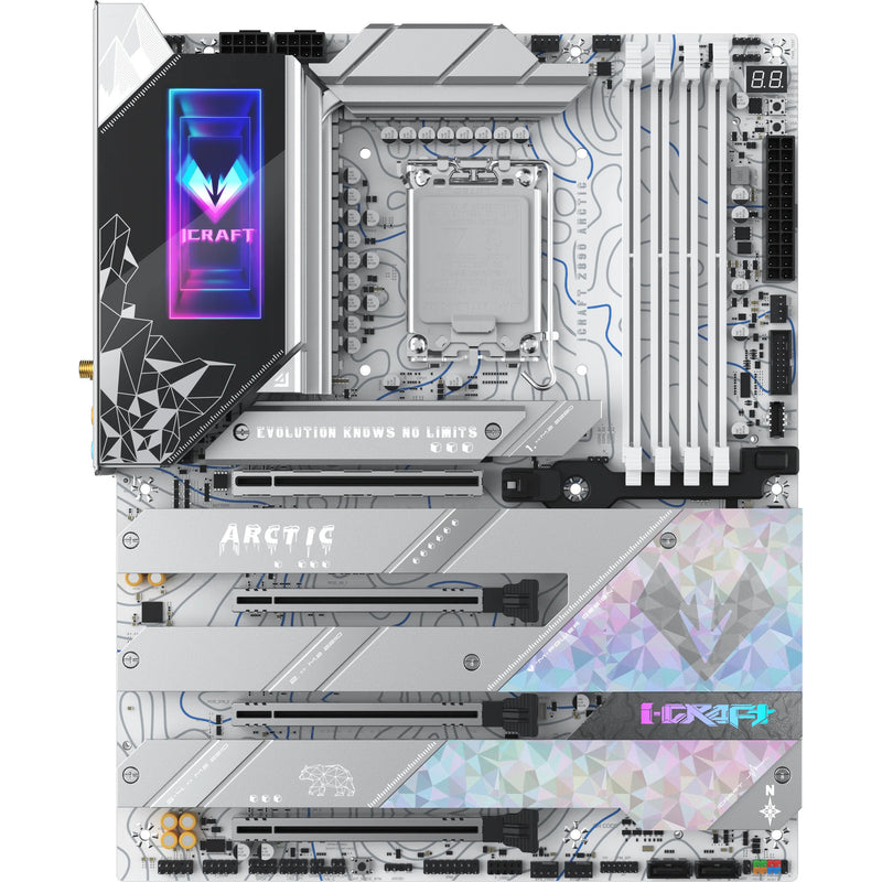 ギャラリービューアに画像をロードする, Maxsun ms-icraft z890 arctic socket 1851 moederbord (wit, raid, 2.5 gb-lan, wlan, bt, sound, atx)