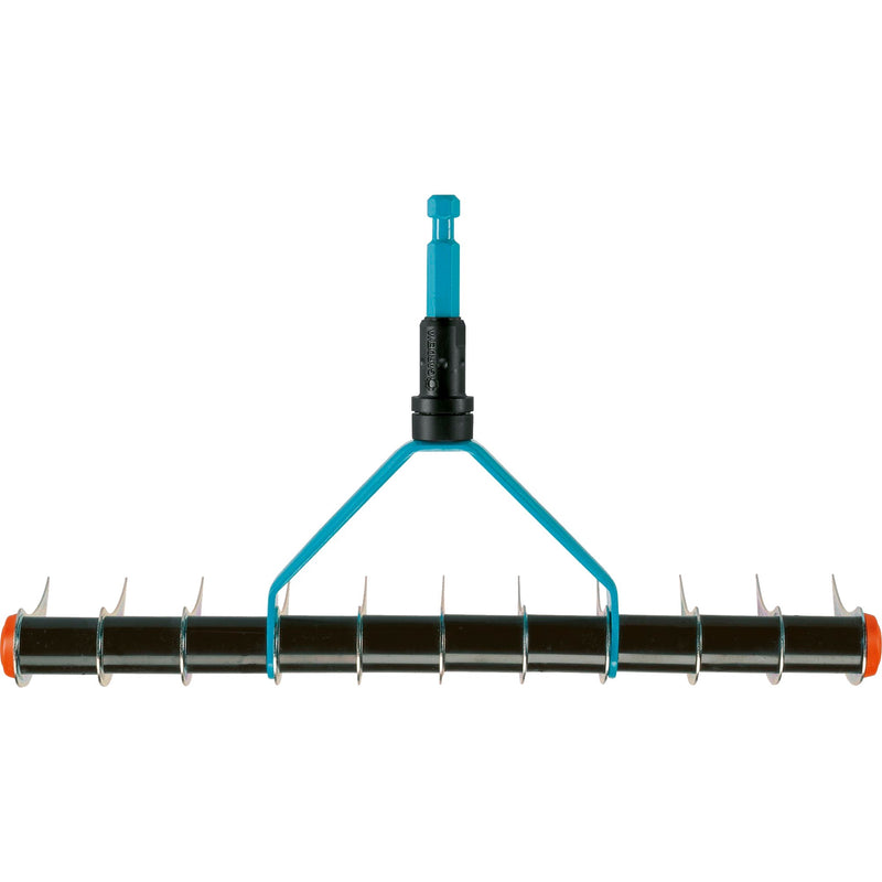 Load image into Gallery viewer, Gardena combisystem eenzijdige verticuteerhark verticuteerder (turquoise zwart, 3391-20)