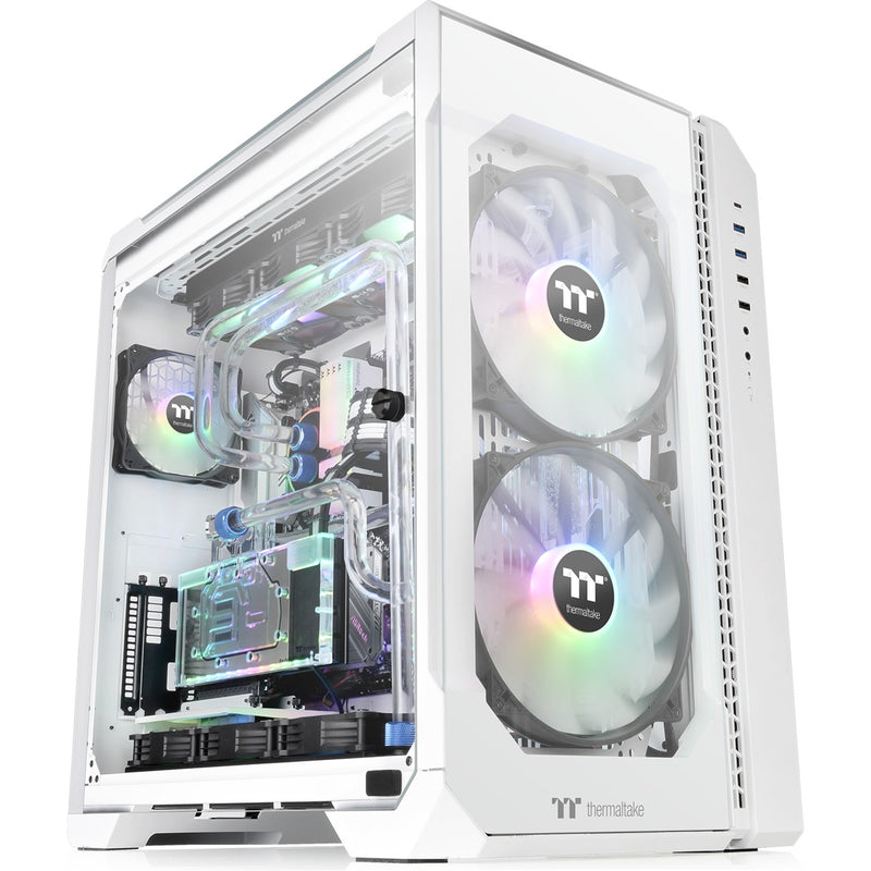 Load image into Gallery viewer, Thermaltake view 51 tg snow argb edition midi tower behuizing (wit | 4x usb-a | 1x usb-c | rgb | window)