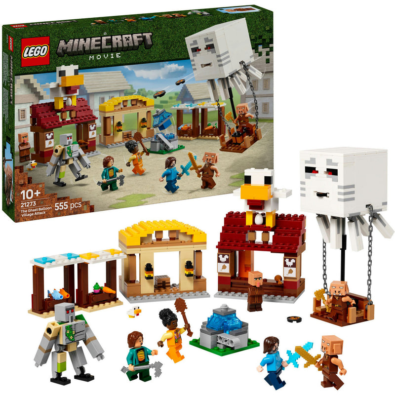 Load image into Gallery viewer, Lego minecraft 21273 de ghast-ballon aanval op het dorp