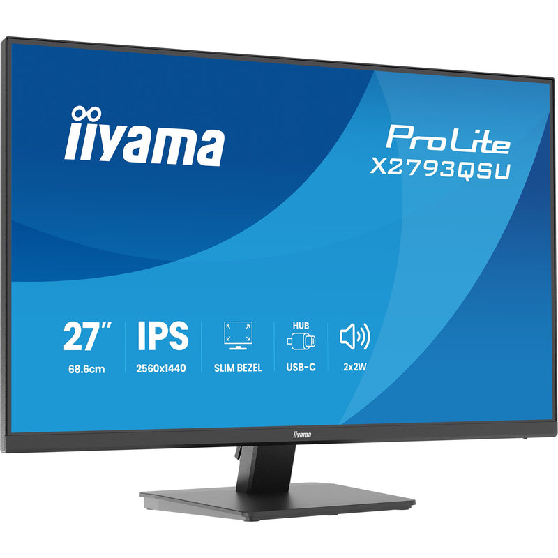 Load image into Gallery viewer, Iiyama prolite x2793qsu-b1 27 monitor (zwart (mat), hdmi, displayport, usb, audio)