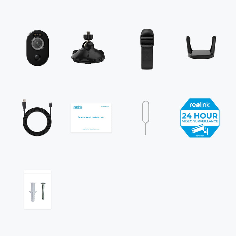 Laden Sie das Bild in Galerie -Viewer, Reolink argus b330 smart 2k 4mp wire-free camera with motion spotlight (zwart, 5ghz 2.4ghz wifi)