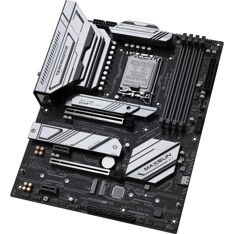 Afbeelding laden in galerijviewer, Maxsun ms-terminator z890-a wifi socket 1851 moederbord (zwart, raid, 2.5 gb-lan, wlan, bt, sound, atx)