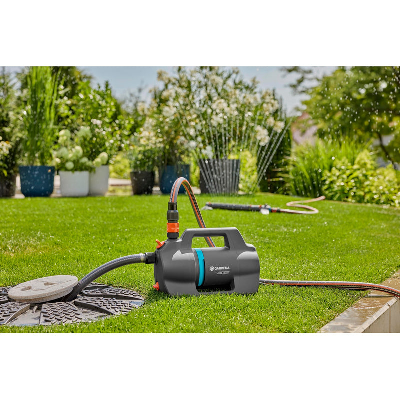 Load image into Gallery viewer, Gardena besproeiingspomp 4100 silent (donkergrijs turquoise, 550 watt)