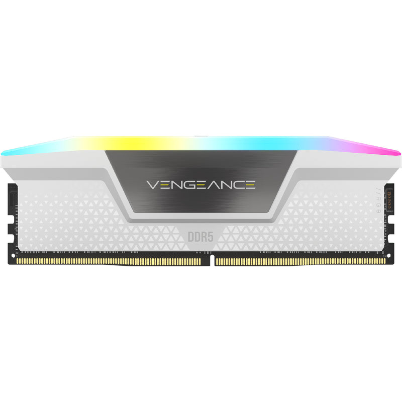 Afbeelding laden in galerijviewer, Corsair vengeance rgb 32 gb ddr5-6000 (2x 16 gb) werkgeheugen (wit, cmh32gx5m2d6000z38w, xmp, expo)