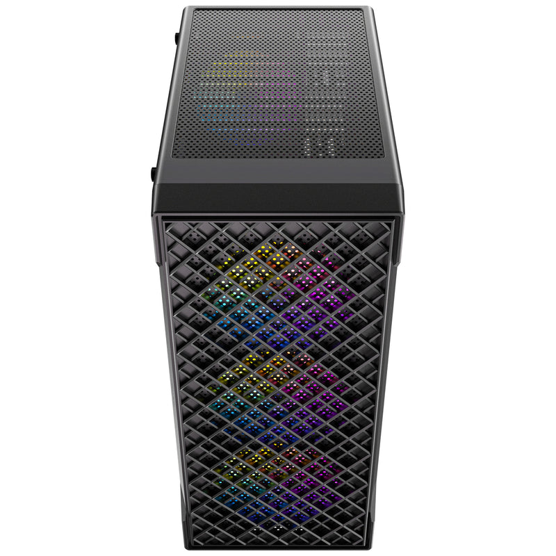 Load image into Gallery viewer, Antec vx320 argb midi tower behuizing (zwart | 3x usb-a | tempered glass)
