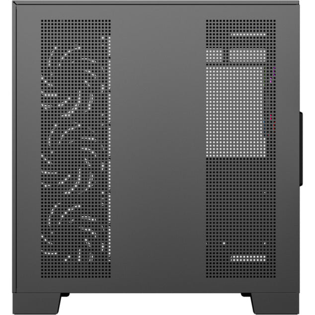 Afbeelding laden in galerijviewer, Xyz pc gear tesseract a-rgb midi tower behuizing (zwart | 2x usb-a | 1x usb-c | rgb | tempered glass)
