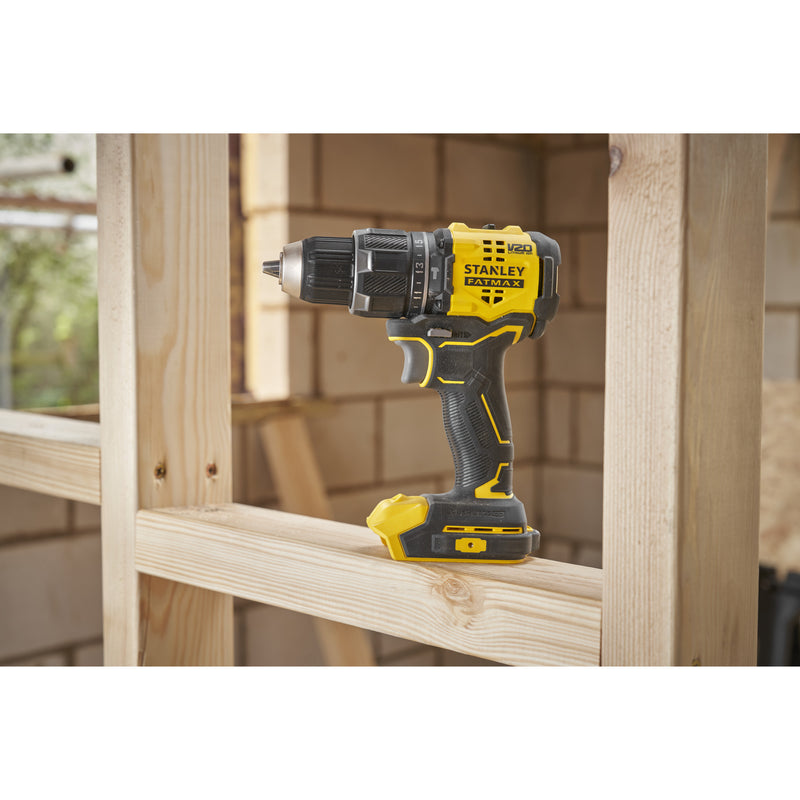 Load image into Gallery viewer, Stanley fatmax v20 18v schroefklopboormachine klopboorschroevendraaier (zwart geel, accu en oplader niet inbegrepen)