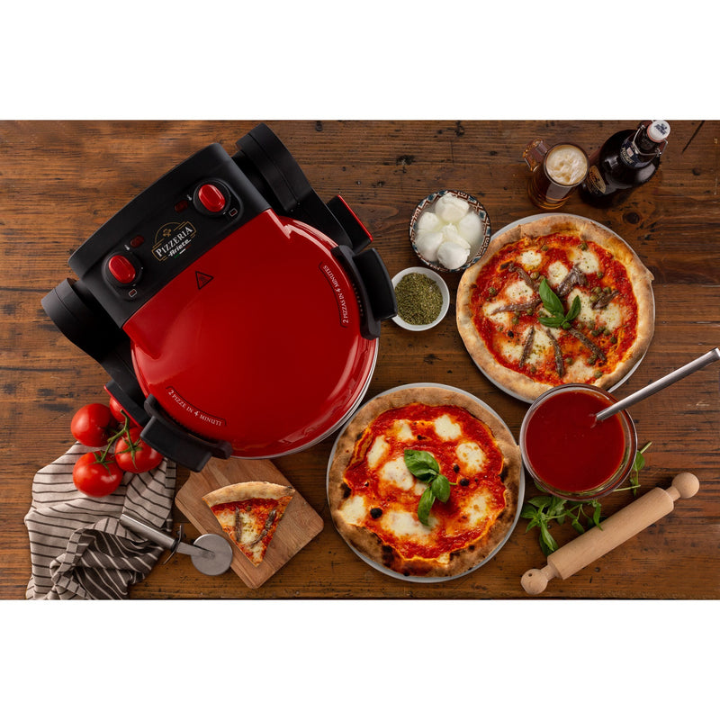 Cargue la imagen en el visor de la galería, Ariete dubbele pizzaoven 0927 00 (rood)