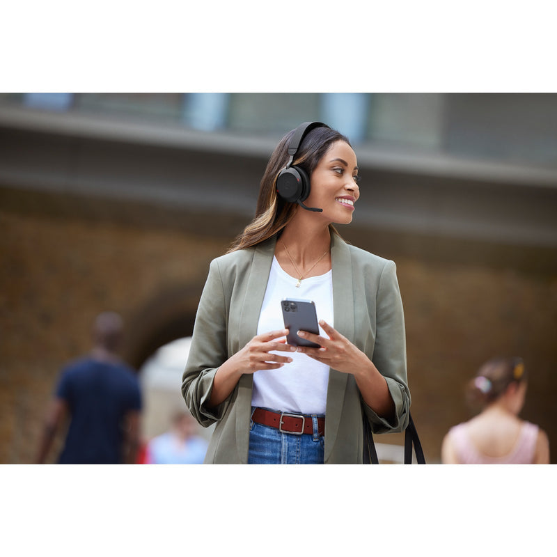 Load image into Gallery viewer, Jabra evolve2 75 on-ear headset (zwart, link380c, microsoft teams)